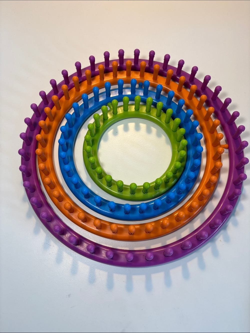 Boye Round Multi-Ring Loom in Purple, Orange, Blue, Green